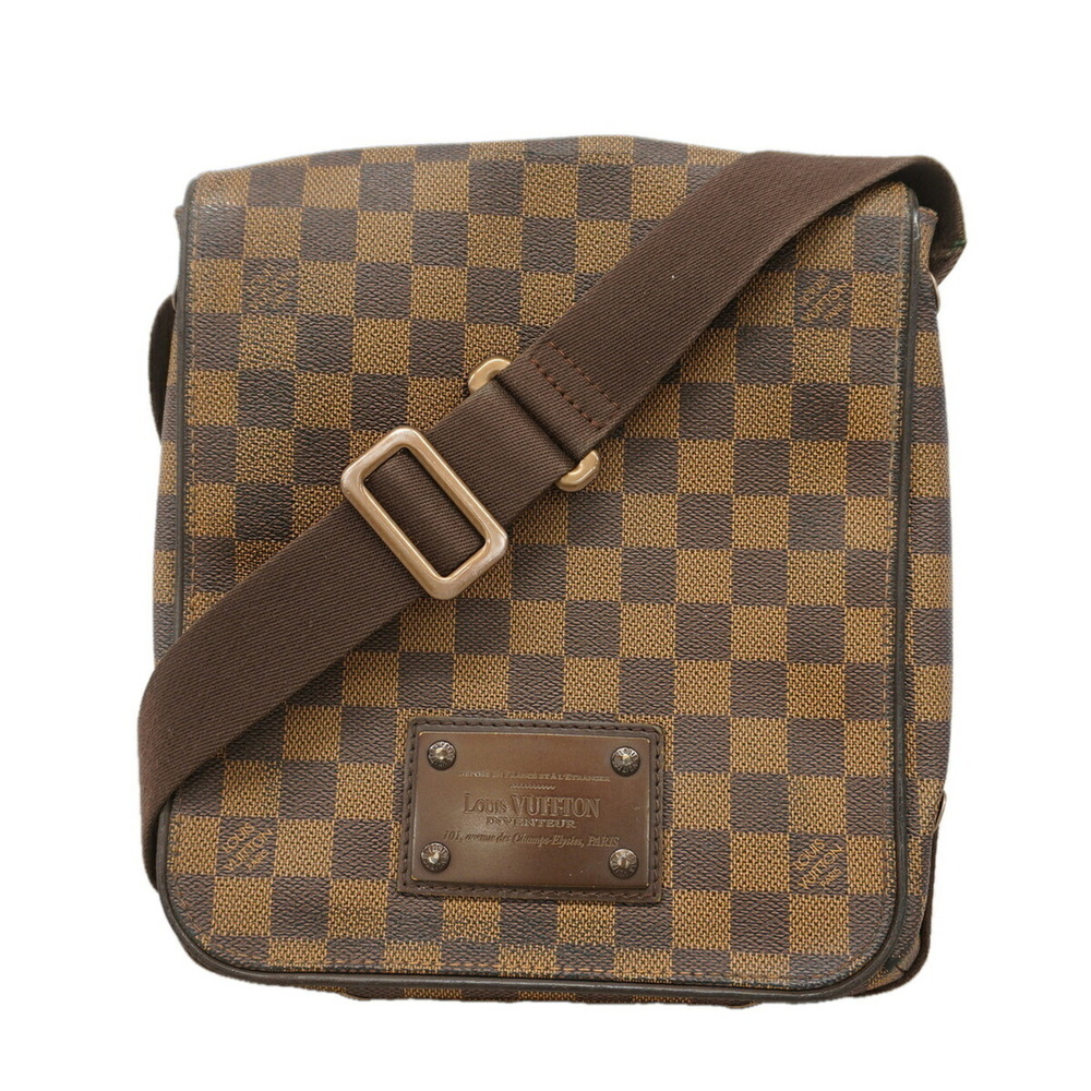Louis Vuitton Damier Brooklyn PM Shoulder Bag N51210 Ebene Women's
